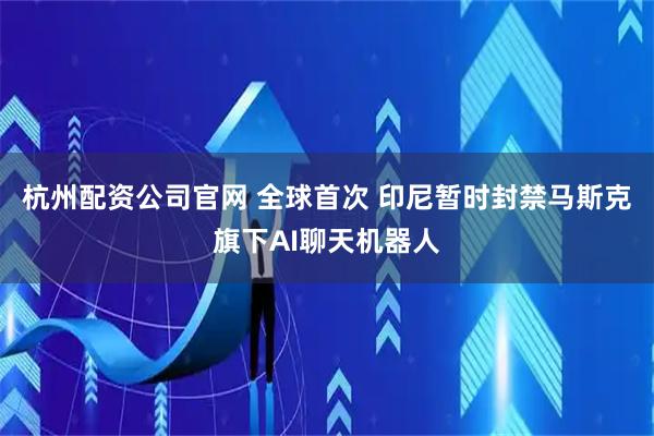 杭州配资公司官网 全球首次 印尼暂时封禁马斯克旗下AI聊天机器人